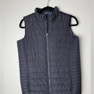 LANDS’ END‎ Youth Size Large Black Outdoor Kids Quilted Vest